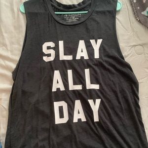'Slay All Day' Muscle Tee